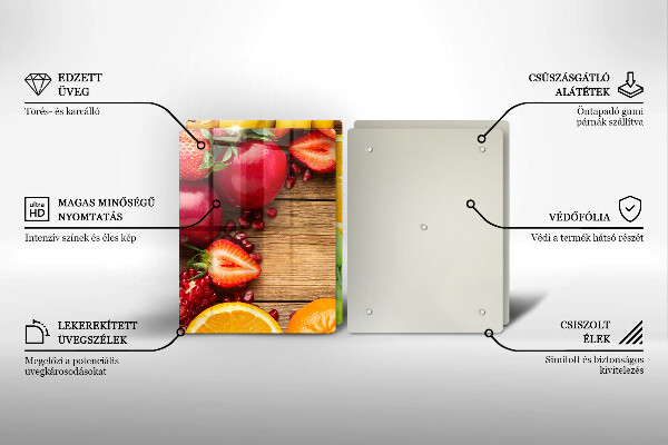 Tocător sticlă Fructe proaspete