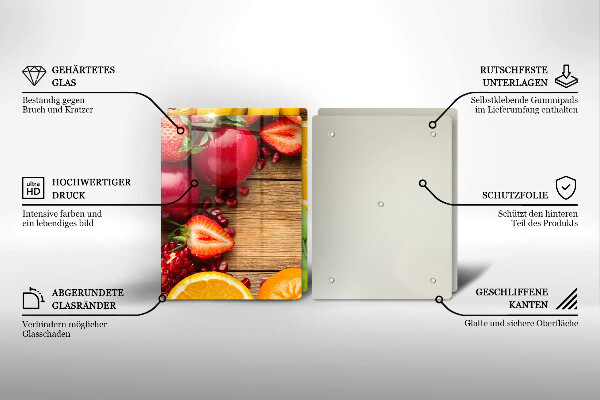 Tocător sticlă Fructe proaspete