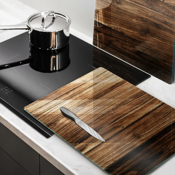 Tocător sticlă Textura lemnului