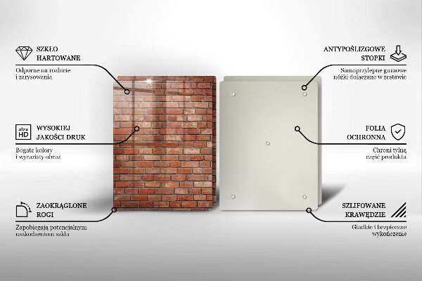 Tocător de bucătărie Perete de cărămidă