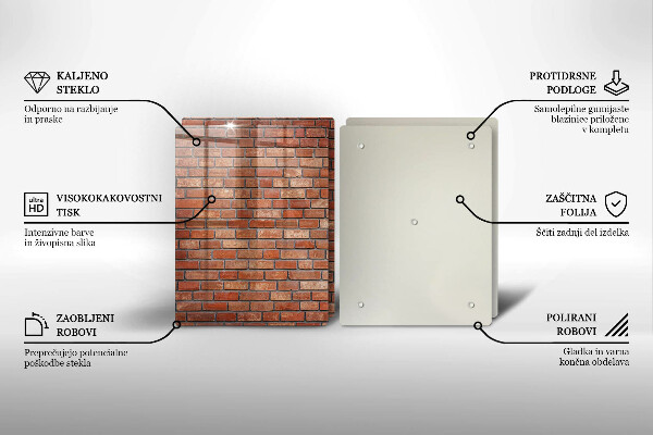 Tocător de bucătărie Perete de cărămidă