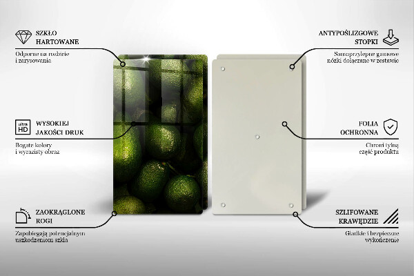 Tocător de bucătărie Fructe de avocado