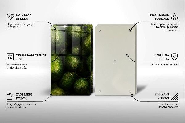 Tocător de bucătărie Fructe de avocado