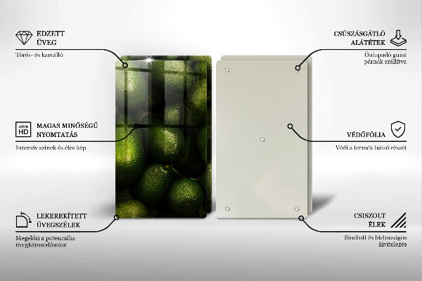 Tocător de bucătărie Fructe de avocado