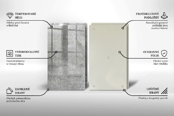 Tocător de bucătărie Textura de beton