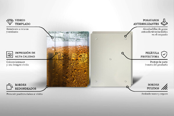 Tocător sticlă pahar umed de bere