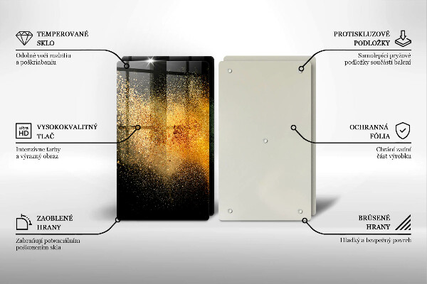 Tocător sticlă Condimente colorate