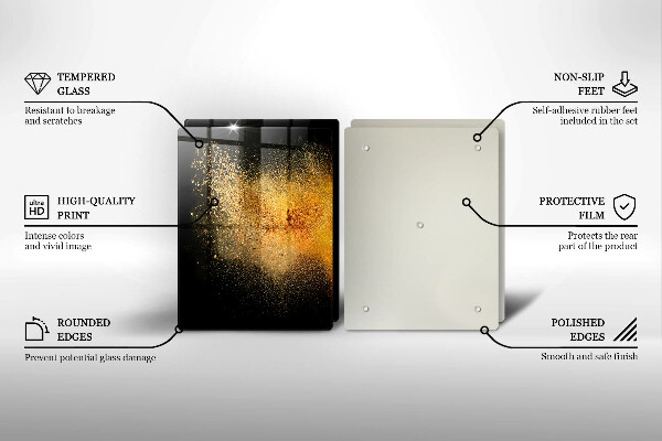 Tocător sticlă Condimente colorate