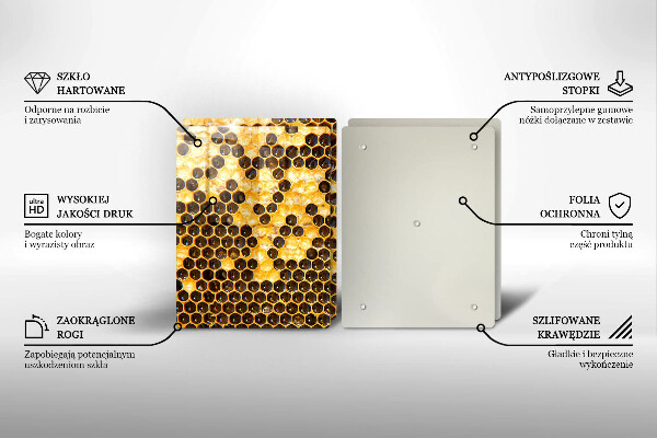 Tocător sticlă Fagure de miere