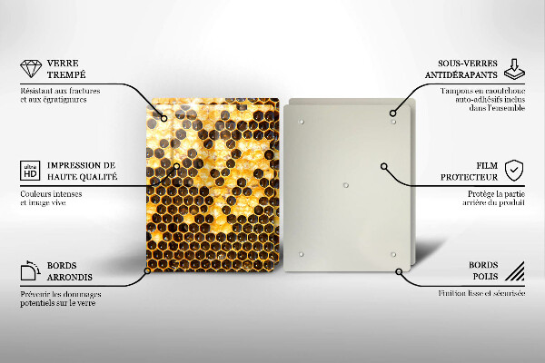 Tocător sticlă Fagure de miere