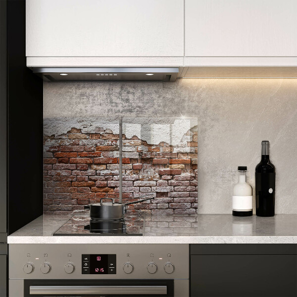 Tocător de bucătărie Zid vechi de cărămidă și beton