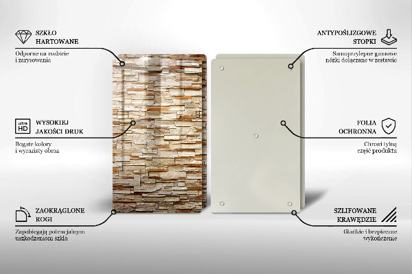 Tocător de bucătărie Textura pietrelor decorative