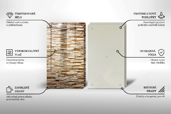 Tocător de bucătărie Textura pietrelor decorative