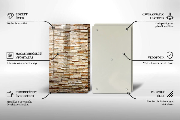 Tocător de bucătărie Textura pietrelor decorative