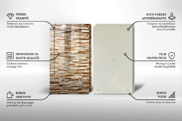 Tocător de bucătărie Textura pietrelor decorative