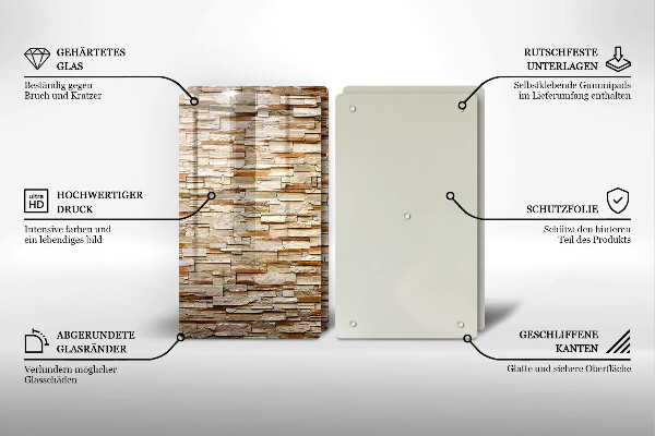 Tocător de bucătărie Textura pietrelor decorative