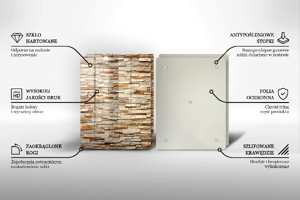 Tocător de bucătărie Textura pietrelor decorative