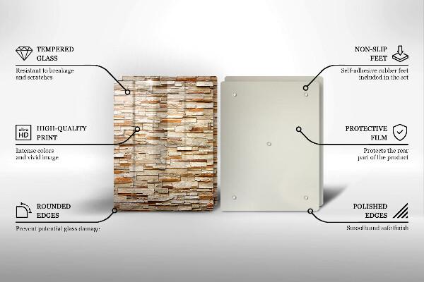 Tocător de bucătărie Textura pietrelor decorative