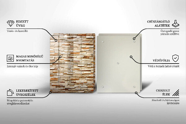 Tocător de bucătărie Textura pietrelor decorative