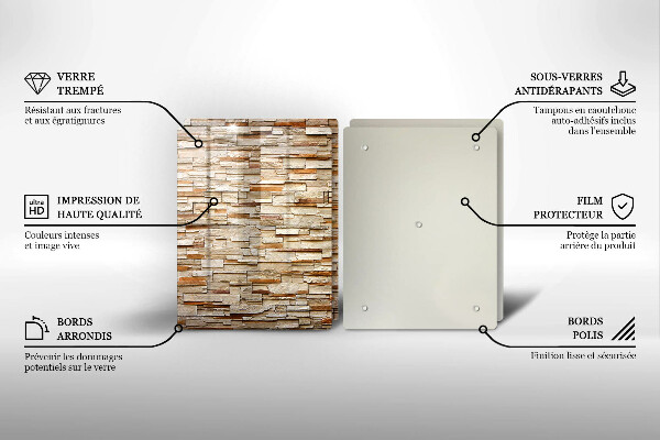 Tocător de bucătărie Textura pietrelor decorative