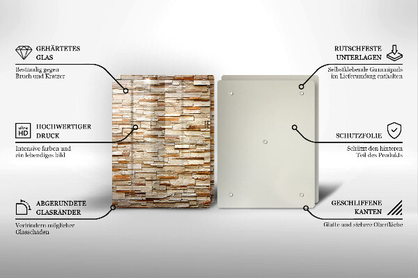 Tocător de bucătărie Textura pietrelor decorative