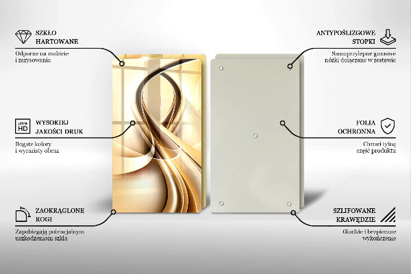 Tocător de bucătărie Abstracția fumului