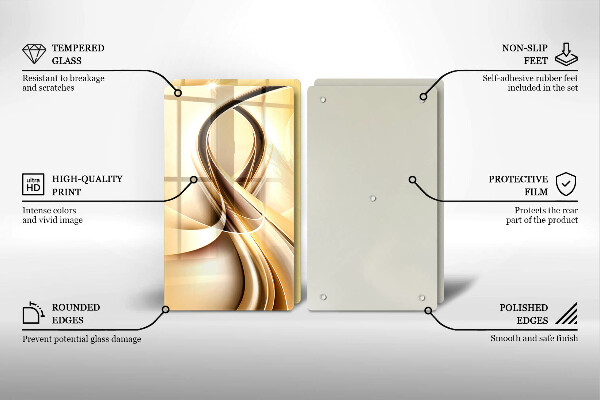 Tocător de bucătărie Abstracția fumului