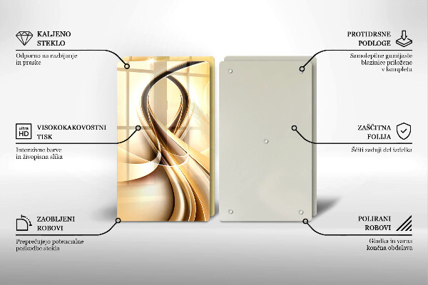 Tocător de bucătărie Abstracția fumului