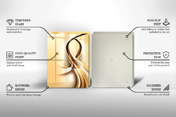 Tocător de bucătărie Abstracția fumului