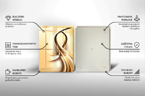 Tocător de bucătărie Abstracția fumului