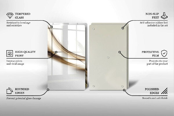 Tocător de bucătărie Abstracția liniilor moi