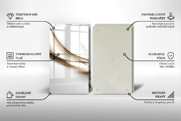 Tocător de bucătărie Abstracția liniilor moi