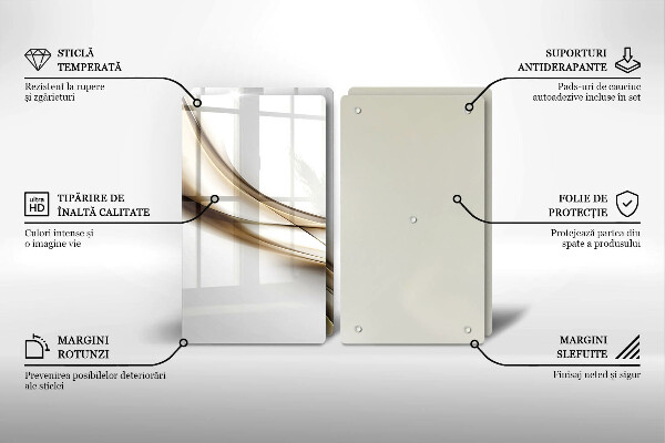 Tocător de bucătărie Abstracția liniilor moi