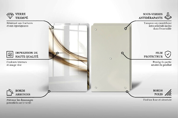 Tocător de bucătărie Abstracția liniilor moi