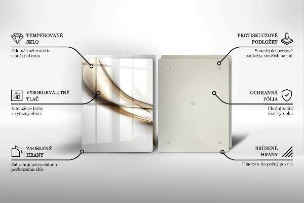 Tocător de bucătărie Abstracția liniilor moi