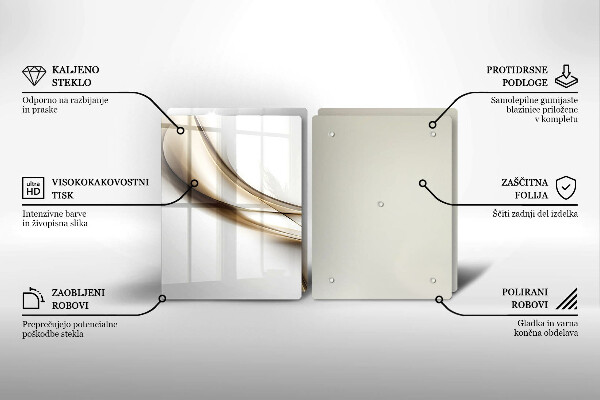 Tocător de bucătărie Abstracția liniilor moi
