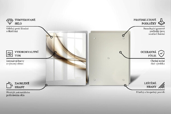 Tocător de bucătărie Abstracția liniilor moi