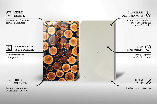 Tocător de bucătărie cioturi de copac din lemn