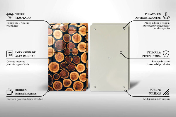 Tocător de bucătărie cioturi de copac din lemn