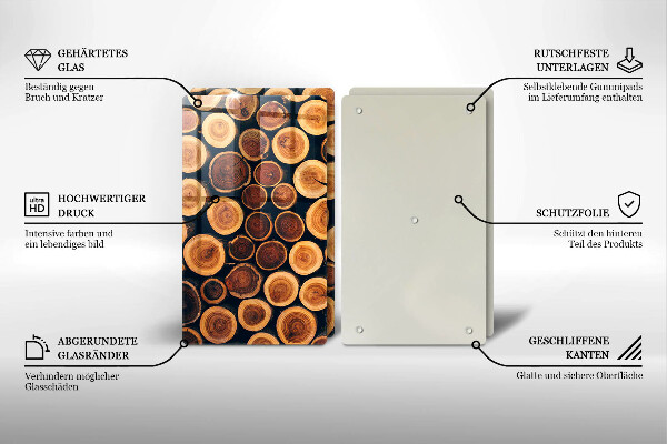 Tocător de bucătărie cioturi de copac din lemn