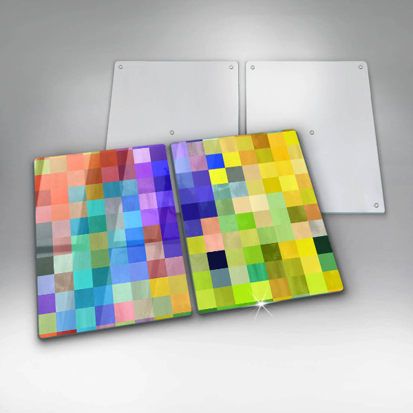 Tocător de bucătărie Pătrate de pixeli colorate