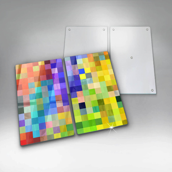 Tocător de bucătărie Pătrate de pixeli colorate