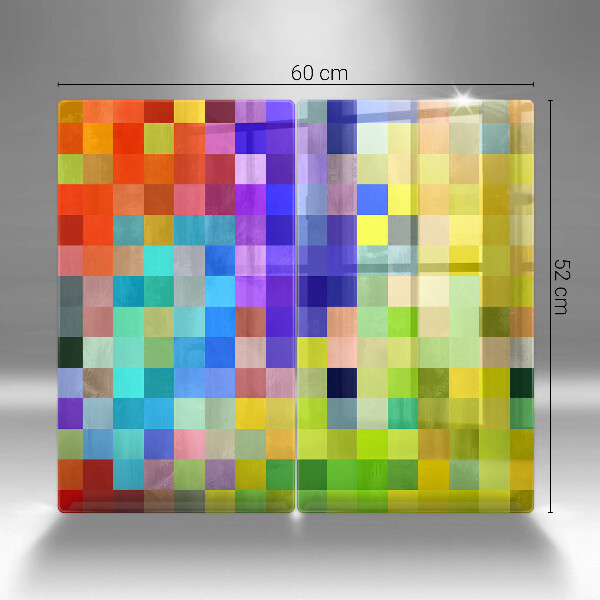 Tocător de bucătărie Pătrate de pixeli colorate