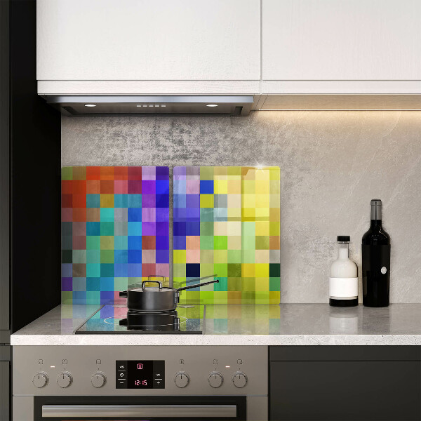 Tocător de bucătărie Pătrate de pixeli colorate