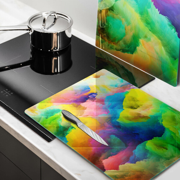 Tocător de bucătărie Abstracție colorată