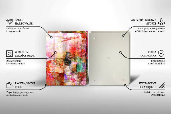 Tocător de bucătărie Abstracția vopselei