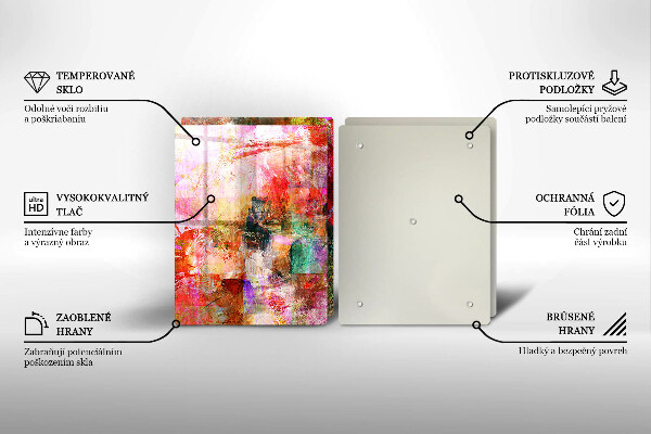 Tocător de bucătărie Abstracția vopselei