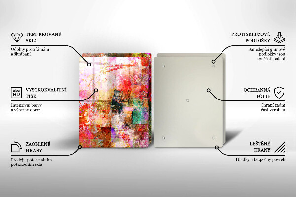 Tocător de bucătărie Abstracția vopselei