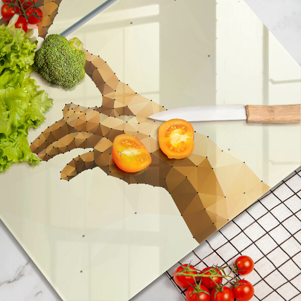 Tocător de bucătărie Crearea mâinilor lui Adam