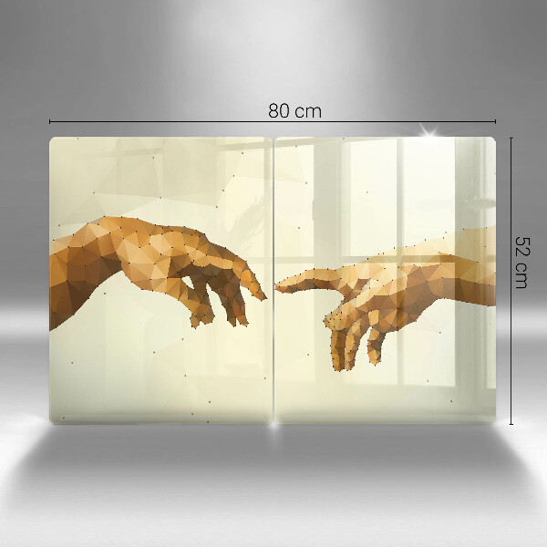 Tocător de bucătărie Crearea mâinilor lui Adam